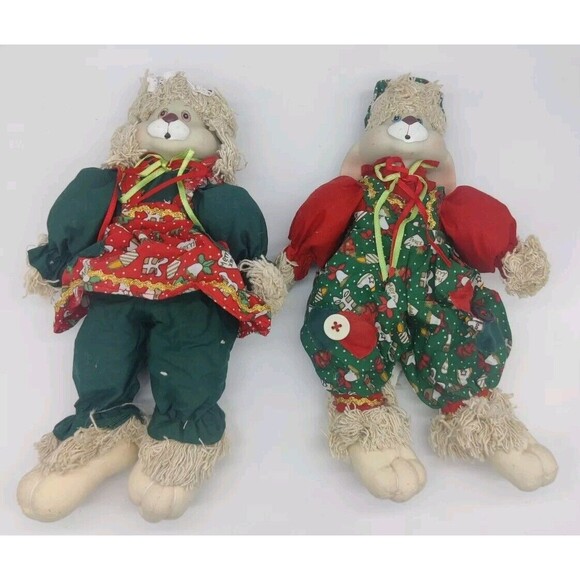 Vintage 1996 Hip and Hop Bunny 2pc Set House Of Lloyd Christmas Around the World - Picture 6 of 16